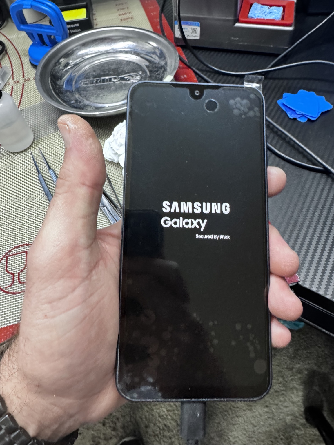 Samsung Galaxy phone booting after repair
